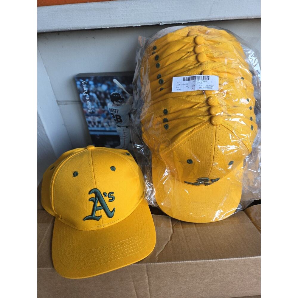 Oakland A’s Athletics Cap Snapback MLB Adult One Size Fits All Yellow